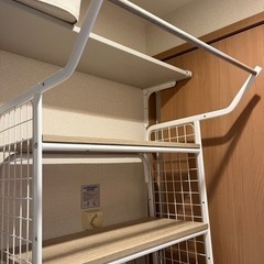 アイリスオーヤマ　ランドリーラック　白の画像