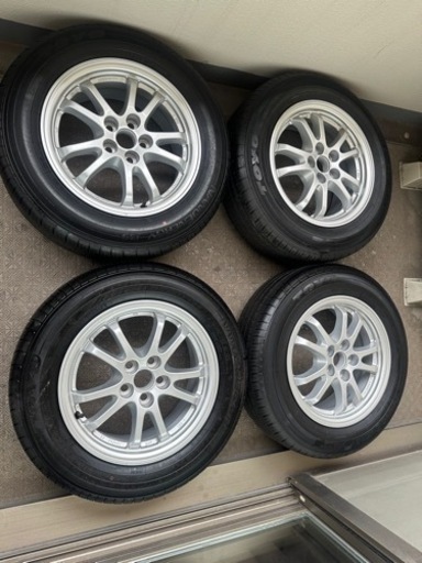 50プリウス純正ホイール＆カバー1台分セット195/65R15