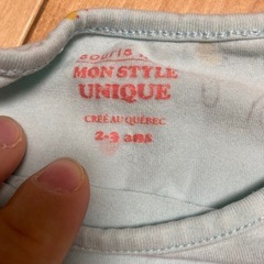 2-3才用　長めのTシャツの画像