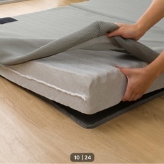 【美品】折り畳みマットレス(ダブルサイズ)の画像