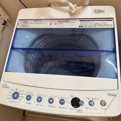 2019年製洗濯機　5.5キロの画像