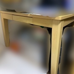 にとり　こたつ機能付きテーブル