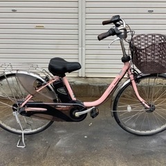 305 パナソニック新機種電動アシスト自転車viviDX26インチ ピンクボディー