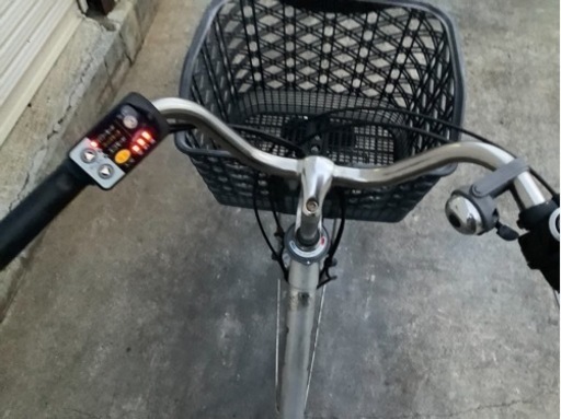 306  パナソニック新機種電動アシスト自転車viviTX24インチシルバーボディー