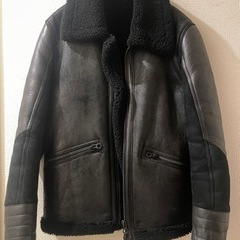 美品】デンハム ムートンコート Alloway Leather Jacket