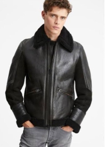 【美品】デンハム ムートンコート　Alloway Leather Jacket