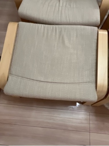 IKEA ポエング　オットマン付