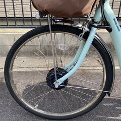 【バッテリー交換済み】ブリヂストン BRIDGESTONE F6AB27 3P70EE0 [電動アシスト自転車 FRONTIA（フロンティア） 26型 内装3段変速 P.Xオパールミント]の画像