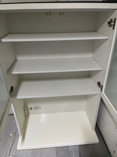 食器棚ホワイト上下