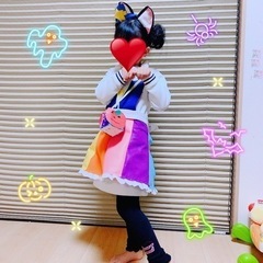 プリキュアの衣装☆ キュアコスモ風 エプロン＆カチューシャの画像