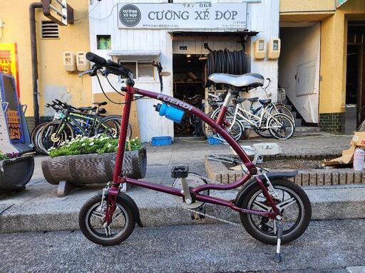折りたたみ自転車　６変速　赤　配達可能