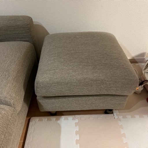 ニトリ　3人掛けソファー　カウチ+ソファーカバー2つ付き⭐︎