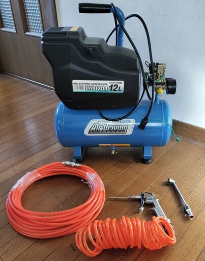 オイルレスコンプレッサー、12Ｌ、DAR1200