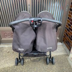 graco グレコ デュオスポーツ ジェミニブラック 二人乗りベビーカー  #a45の画像