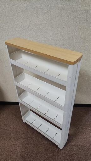 【美品】スリムワゴン(隙間棚)