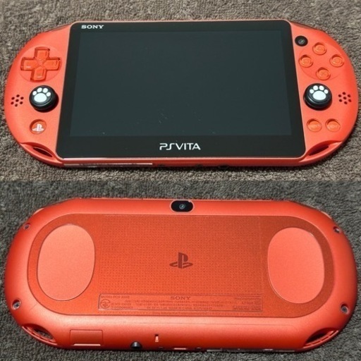 《決定》PS Vita 赤 PCH-2000 本体。＋ ７点。