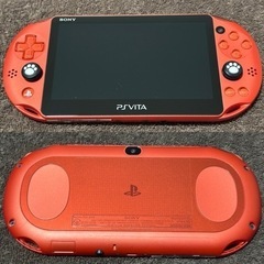 《決定》PS Vita 赤 PCH-2000 本体。+ 7点。