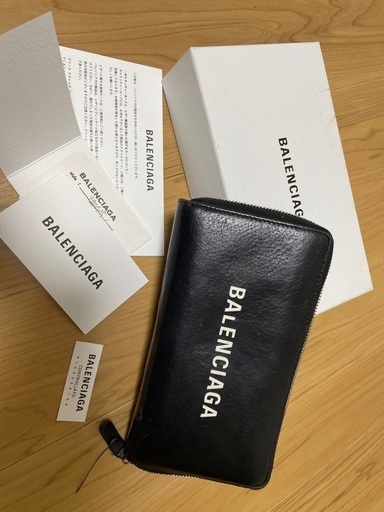 最終値下げ！BALENCIAGA箱ギャランティカード付バレンシアガ長財布