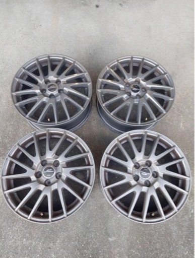 16インチアルミホイール 16×6.5J 100 5H ガリ傷無し 4本セット トヨタ スバル等に