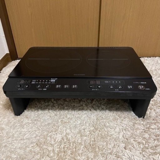 【ｱｲﾘｽｵｰﾔﾏ】IH 2口クッキングヒーター