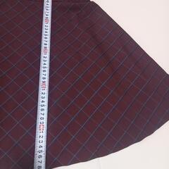 ミニワンピース　Sサイズ　ワインレッド　チェック柄の画像