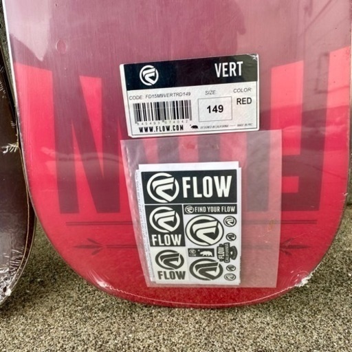 【新品未使用のスノーボード板】FLOW バート149