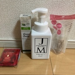 ハンドソープ、アルコール、ハンドクリーム、サンプル