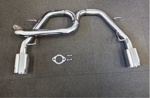 新品B11◆86 ZN6 BRZ ZC6前期用　オールステンレス 製マフラー　ラウンド左右出し　サイレンサー付き