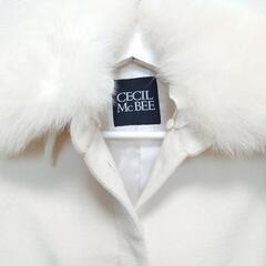 CECIL McBEE フォックスファー ウールジャケット ショートコート ９号の画像