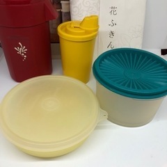 花ふきん◆Tupperware オールド タッパーウェア 容器まとめて4個◆中川政七商店の画像