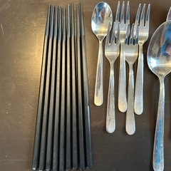 IKEAスプーン・フォークセットの画像