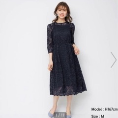 レースワンピース　ワンピース　Lサイズ　フォーマル　七五三　卒業式の画像