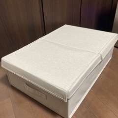 無印良品　布貼りベッド下収納ボックスの画像