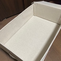 無印良品　布貼りベッド下収納ボックスの画像