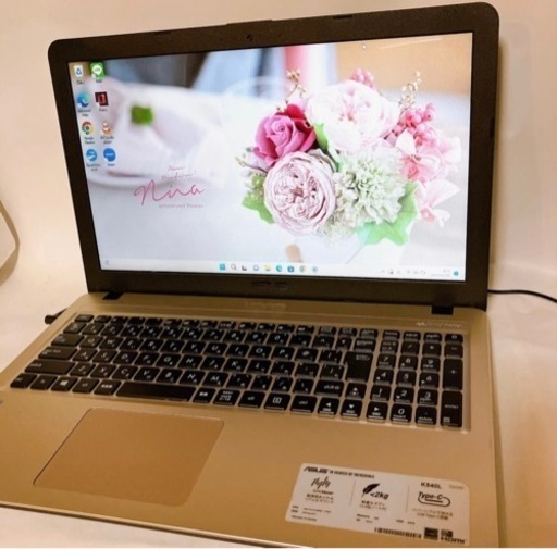 初期設定済 ASUS  コアi3  WEBカメラ/DVDつき　テンキーあり