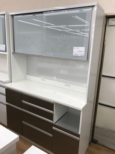 ★ジモティ割あり★ 高橋木工所 食器棚 ブラウン H205×W140×D51 クリーニング済み KJ4307