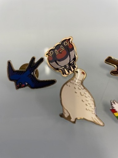 鳥　ピンバッチ　6点セット　バードメイト