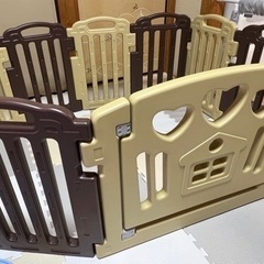 アイリスプラザ　ベビーサークル　ブラウン