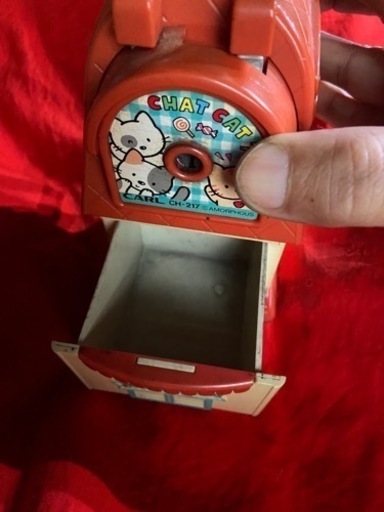 レトロポップ文具☆カール事務器 猫ハウス型 手動鉛筆削り CARL