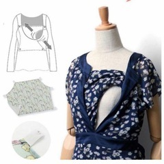 ワンピース　授乳　Mサイズ　授乳ができる　お宮参り　七五三の画像