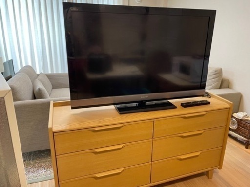 テレビ台 北欧 天然木 コンセント付き