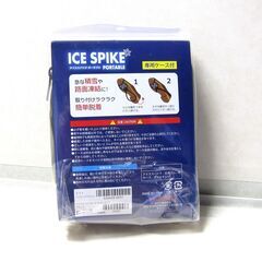 雪対策！未使用靴用滑り止めスパイク 専用ケース付きの画像