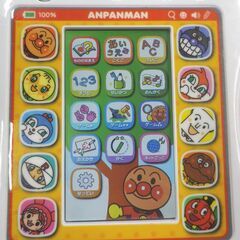 現状品！ アンパンマン おしゃべり知育 ミニパッド アダプター欠品 タッチペン付き タブレット おもちゃ 玩具 西岡店の画像