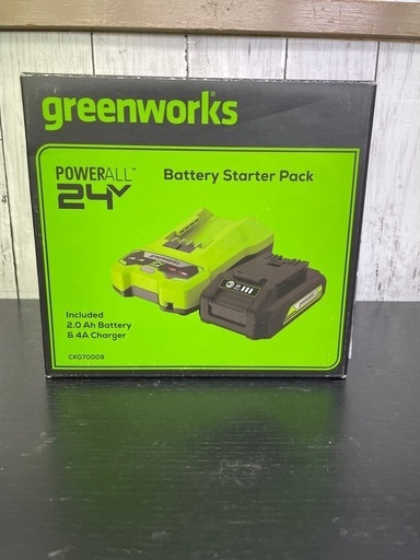 【新品】greenworks  バッテリースターターパック