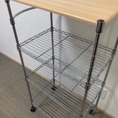 キャスター付き　スチールラック　