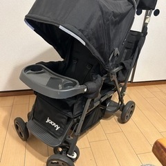 【最終値下げ！】joovy ジュービー　カーブス　二人乗りベビーカー　リアシート joovy】二人乗りベビーカー リアシート付き
