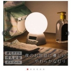 夜のお世話にLEDライトの画像