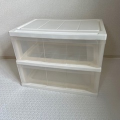 【決まりました】2段引き出し　衣装ケース