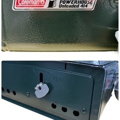 NO.1223《お値下げ中!!》【動作未確認】Coleman コールマン POWERHOUSE Unleaded 414 パワーハウス アンレデッド ツーバーナー 中古の画像