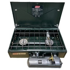 NO.1223《お値下げ中!!》【動作未確認】Coleman コールマン POWERHOUSE Unleaded 414 パワーハウス アンレデッド ツーバーナー 中古の画像